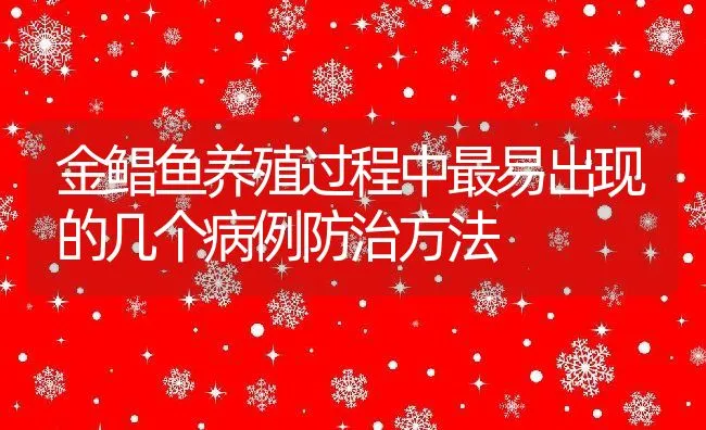 金鲳鱼养殖过程中最易出现的几个病例防治方法